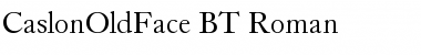 CaslonOldFace BT Roman Font