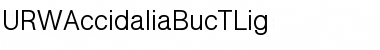 URWAccidaliaBucTLig Regular Font