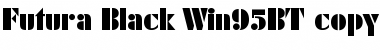 FuturaBlack Win95BT Regular Font