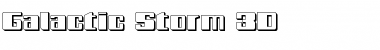 Galactic Storm 3D Regular Font