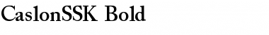 CaslonSSK Bold Font