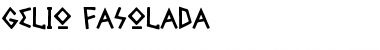 Download Gelio Fasolada Font Download Gelio Fasolada Font