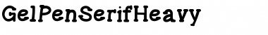 Download GelPenSerifHeavy Font Download GelPenSerifHeavy Font