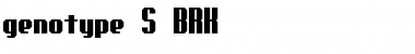 genotype S BRK Normal Font