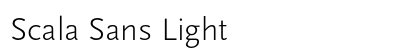 Scala Sans Light Preview