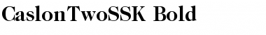 CaslonTwoSSK Bold Font