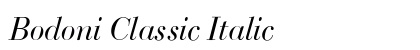 Bodoni Classic Italic preview