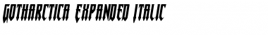 Gotharctica Expanded Italic Expanded Italic Font