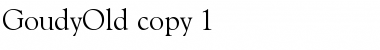 GoudyOld Regular Font