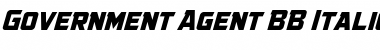 Government Agent BB Italic Font