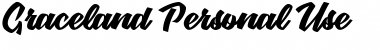 Download Graceland Personal Use Font