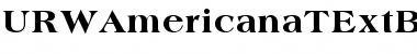 URWAmericanaTExtBol Regular Font