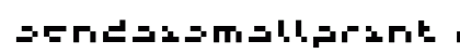 SendaiSmallprint Regular preview