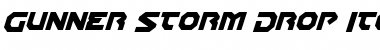 Download Gunner Storm Drop Italic Font