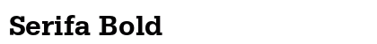 Serifa Bold Preview
