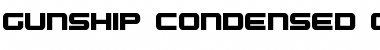 Gunship Condensed Condensed Font