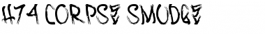 H74 Corpse Smudge Regular Font