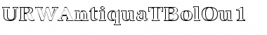 URWAntiquaTBolOu1 Regular Font