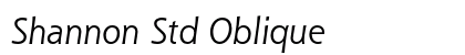 Shannon Std Oblique Preview