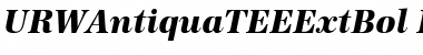 URWAntiquaTEEExtBol Italic Font