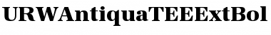 URWAntiquaTEEExtBol Regular Font