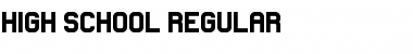 High School Regular Font