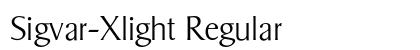 Sigvar-Xlight Regular preview