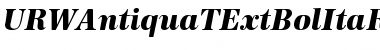 Download URWAntiquaTExtBolItaRo1 Font