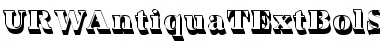 URWAntiquaTExtBolSh1 Regular Font