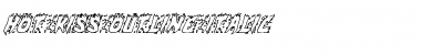 Download Hot Kiss Outline Italic Font