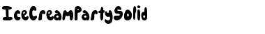 IceCreamPartySolid Solid Font