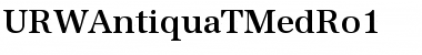 URWAntiquaTMedRo1 Regular Font