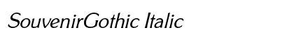 SouvenirGothic Italic Preview