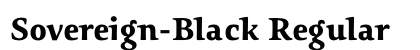 Sovereign-Black Regular preview