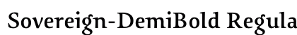 Sovereign-DemiBold Regular preview
