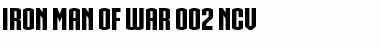 IRON MAN OF WAR 002 NCV Regular Font