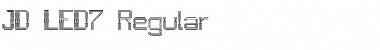 Download JD LED7 Font Download JD LED7 Font