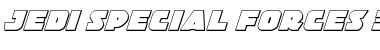 Download Jedi Special Forces 3D Italic Font Download Jedi Special Forces 3D Italic Font