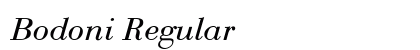 Bodoni Regular Preview