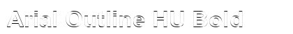 Arial Outline HU Bold Preview