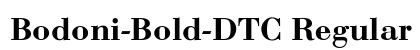 Bodoni-Bold-DTC Regular preview