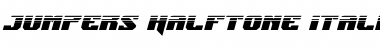 Jumpers Halftone Italic Italic Font