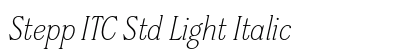 Stepp ITC Std Light Italic Preview