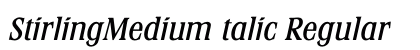 StirlingMediumItalic Regular preview