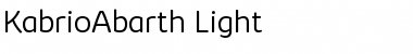Kabrio Abarth Light Font