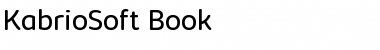 Kabrio Soft Book Font Kabrio Soft Book Font