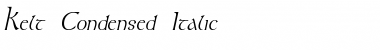 Kelt-Condensed Italic Font