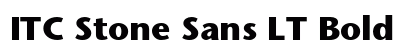 ITC Stone Sans LT Bold preview