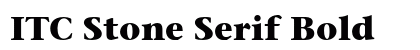 ITC Stone Serif Bold preview