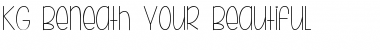 KG Beneath Your Beautiful Regular Font